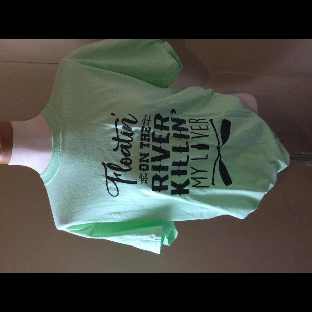 Floating The River Killing My Liver Tshirt - L